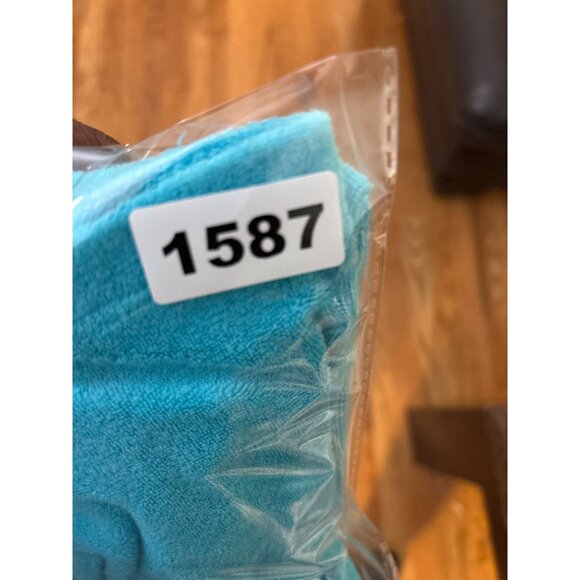 Talbots Womens XS Blue & Green Terrycloth V-Neck Long Sleeve Top - Picture 11 of 11